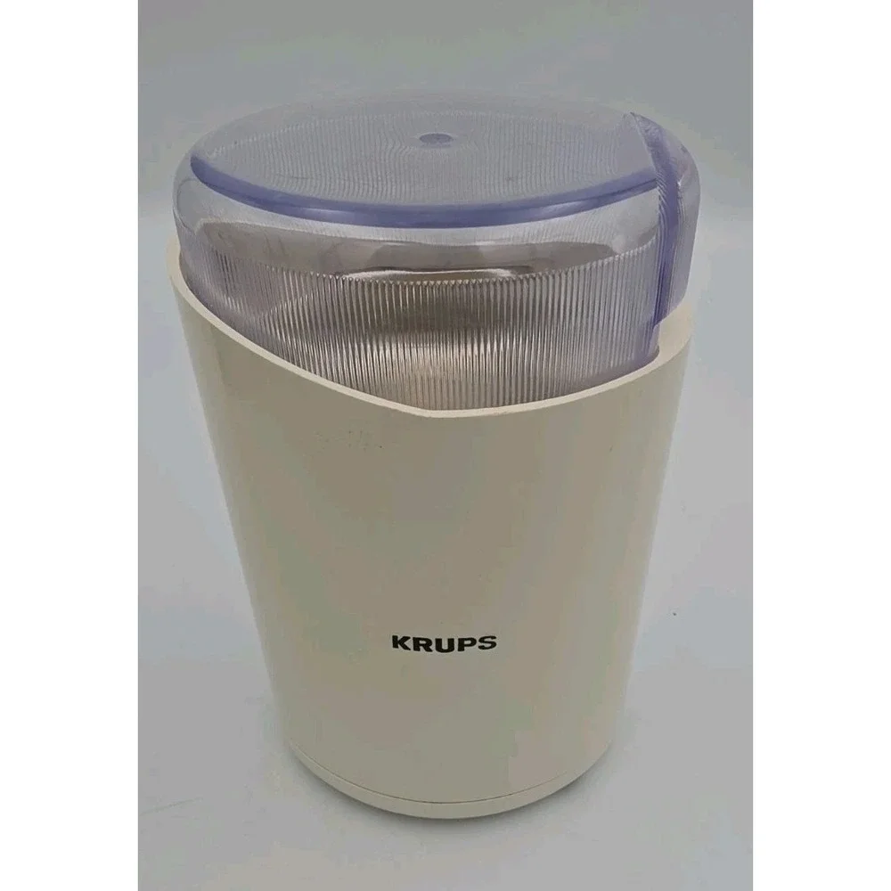 Krups F208 Electric Spice and Coffee Grinder White 130W 1500813247 Tested